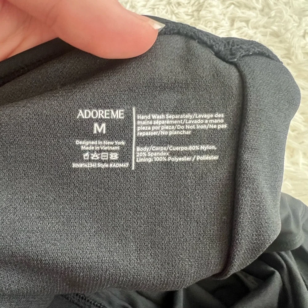 Adore Me NEW Black Brinlee Contour One Piece Swimsuit - Size Medium - Picture 11 of 12